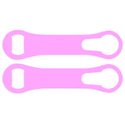BarProducts.com Custom Bottle Openers Kolorcoat™ V-Rod® Opener - Light Pink