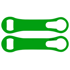 BarProducts.com Custom Bottle Openers Kolorcoat™ V-Rod® Opener - Green