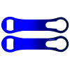 BarProducts.com Kolorcoat™ V-Rod® Opener - Gradient Blue To Dark Blue Custom Bottle Openers