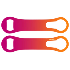 BarProducts.com Custom Bottle Openers Kolorcoat™ V-Rod® Opener - Gradient Pink To Orange