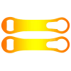 BarProducts.com Kolorcoat™ V-Rod® Opener - Orange To Yellow To Orange Custom Bottle Openers