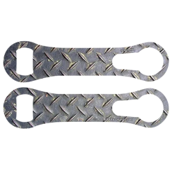 BarProducts.com Kolorcoat™ V-Rod® Opener - Metal Plate Custom Bottle Openers