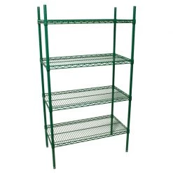 BarProducts.com BAR EQUIPMENT Epoxy Coated Wire Shelves 24" Depth (Various Sizes)