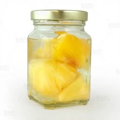 BarProducts.com Victorian Square Craft Bartending Jar W/ Gold Lid - 6 Oz / 190ml