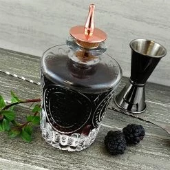 BarProducts.com BarConic® Antique Bitters Bottle W/ Copper Plated Dasher Cork - 4 Oz