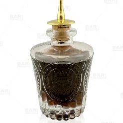BarProducts.com Master Mixology BarConic® Antique Bitters Bottle W/ Gold Plated Dasher Cork - 4 Oz