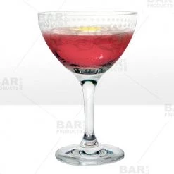 BarProducts.com Vintage Martini Cocktail Glass - 8 Oz - 6 Pack