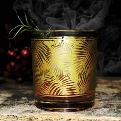 BarProducts.com BarConic® Glassware - Vintage Gold Leaf Old Fashioned Glass - 10oz BAR SUPPLIES