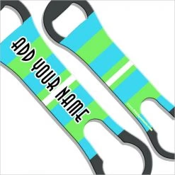 BarProducts.com BAR TOOLS ADD YOUR NAME V-Rod® Bottle Opener - Bright Stripes