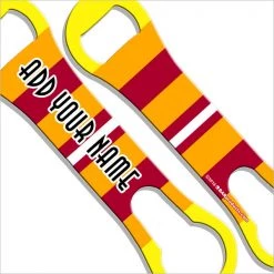 BarProducts.com BAR TOOLS ADD YOUR NAME V-Rod® Bottle Opener - Bright Stripes