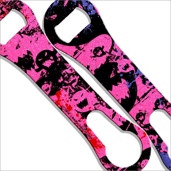 vrod-lbl-new-glitter-grunge-ghosts.jpg BarProducts.com Bartending Bottle Openers Kolorcoat™ V-Rod® GLITTER Bottle Opener - Grunge Ghosts
