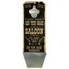 BarProducts.com CUSTOMIZABLE Wall Mounted Wood Plaque Bottle Opener & Cap Catcher - Vintage Saloon