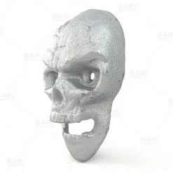 BarProducts.com Bartending Bottle Openers BarConic® Wall Mounted Bottle Opener - Skull - Silver