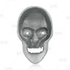 BarProducts.com Bartending Bottle Openers BarConic® Wall Mounted Bottle Opener - Skull - Silver