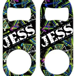 BarProducts.com CUSTOMIZABLE Mini Bottle Opener - Abstract Triangles