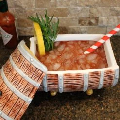 BarProducts.com BarConic® Tiki Drinkware - Barrel W/ Lid - 20 Oz. SPECIAL COLLECTIONS