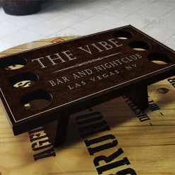 BarProducts.com Bar Caddies Whiskey Caddy - Nightclub Theme - CUSTOMIZABLE