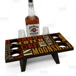 BarProducts.com Bar Caddies Whiskey Caddy - Word Collage Design