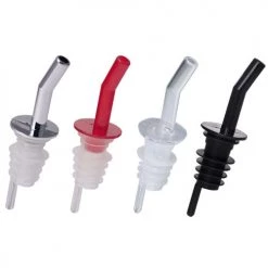 BarProducts.com Liquor Pourers - Whiskey Non-Collared - Packs Of 12 - Color Options Super Savers
