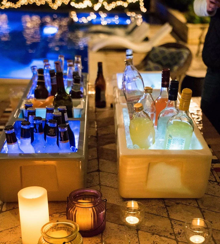 white-and-gray-party-barge-drink-ice-holder-beer_2.jpg BarProducts.com Metallic Gray Party Barge BAR SUPPLIES