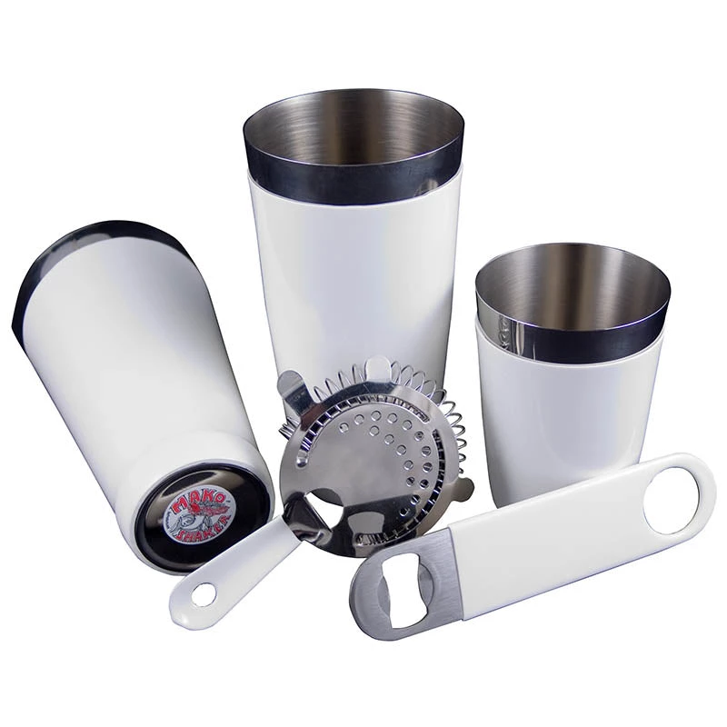 white-vinyl-set.jpg BarProducts.com Vinylworks™ Bar Set - White - 4 Or 5 Piece BAR TOOLS