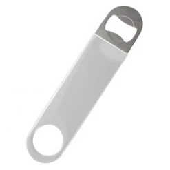 BarProducts.com Super Savers Speed Bottle Opener / Bar Key - White Vinyl Rubber Grip