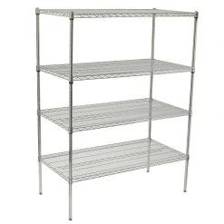 BarProducts.com BAR EQUIPMENT Chrome Plated Wire Shelves 18" Depth (Various Sizes)