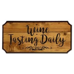BarProducts.com Wine Accessories & Gifts Wine Tasting Daily Wood Plaque Sign