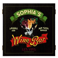 BarProducts.com Wine Accessories & Gifts Customizable Wine Bar Dart Board Cabinet