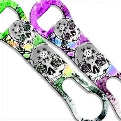 BarProducts.com Bartending Bottle Openers V-Rod® Bottle Opener / Pour Spout Remover - Winged Skulls