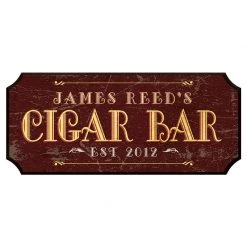 BarProducts.com BAR DECOR CUSTOMIZABLE Wood Plaque Sign - CIGAR BAR - Color Options 5 BarProducts.com BAR DECOR CUSTOMIZABLE Wood Plaque Sign - CIGAR BAR - Color Options