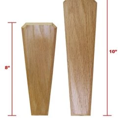BarProducts Handcrafted Oak Wood Beer Tap Handles - Flared Shape - Initial ALE Design Woodshop Made In The USA