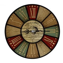 BarProducts.com CUSTOMIZE - Rustic Wooden Clock - Brewing Company - Multiple Sizes