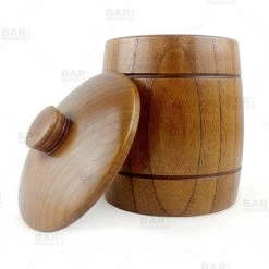 BarProducts.com BAR SUPPLIES Wooden Ice Bucket With Lid - 1 Quart (35oz)