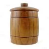 BarProducts.com BAR SUPPLIES Wooden Ice Bucket With Lid - 1 Quart (35oz)