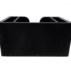 BarProducts.com BAR SUPPLIES Wooden Bar Napkin & Straw Caddy - BLACK