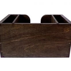 BarProducts.com Wooden Bar Napkin & Straw Caddy - STAINED