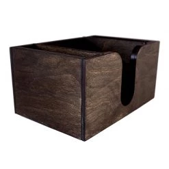 BarProducts.com Wooden Bar Napkin & Straw Caddy - STAINED 4 BarProducts.com Wooden Bar Napkin & Straw Caddy - STAINED