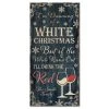 BarProducts.com CUSTOMIZABLE Large Wooden Bar Sign - WHITE CHRISTMAS - 11 3/4" X 23 3/4"
