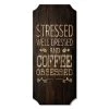BarProducts.com Coffee Obsessed - Wood Plaque Kolorcoat™ Sign BAR DECOR