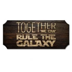 BarProducts.com Rule The Galaxy - Wood Plaque Kolorcoat™ Sign BAR DECOR