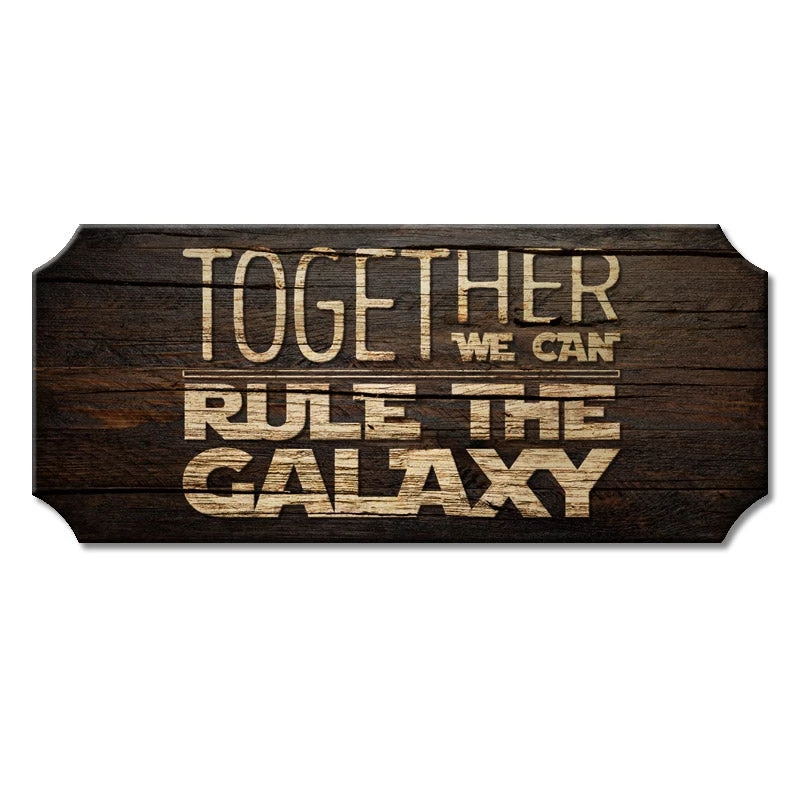 wood-plank-sign_rule-galaxy-coffee_800.jpg BarProducts.com Rule The Galaxy - Wood Plaque Kolorcoat™ Sign BAR DECOR