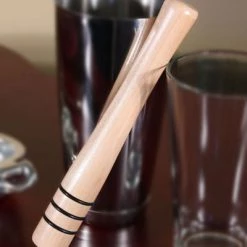 BarProducts.com Muddler - Wood W/ Grip Bands - 8"