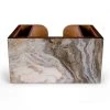 BarProducts.com Wooden Bar Caddy - Distressed Marble SPECIAL COLLECTIONS