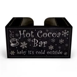 BarProducts Handcrafted SPECIAL COLLECTIONS Wooden Caddy / Organizer - Hot Cocoa Bar