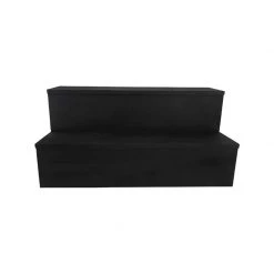 BarProducts.com BAR DECOR Wooden Liquor Bottle Shelves - Handcrafted In The USA - 2 Tier - Black - Size Variants