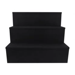 Bar Products Wooden Liquor Bottle Shelves - Handcrafted In The USA - BLACK - 3 Tier - Size Variants