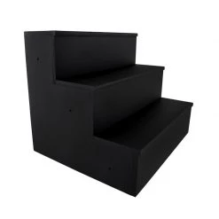 Bar Products Wooden Liquor Bottle Shelves - Handcrafted In The USA - BLACK - 3 Tier - Size Variants