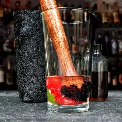 BarProducts.com SPECIAL COLLECTIONS Wooden Flat Head Muddler - 8 Inch