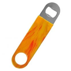 BarProducts.com Speed Bottle Opener / Bar Key - Yellow & Red Swirl Vinyl Rubber Grip BAR TOOLS